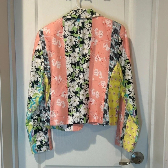 Lorizoni‎ Colorful Blazer With Crystals Size Medium - Picture 2 of 4